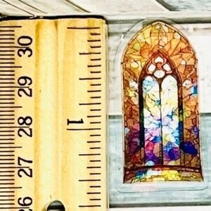 🌀10/$10🌀 Holographic Mosaic Window Reusable Sticker Decal